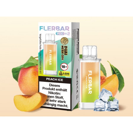 Flerbar Peach Ice Pods 2x2ml 20mg