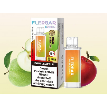Flerbar Double Apple Pods 2x2ml 20mg