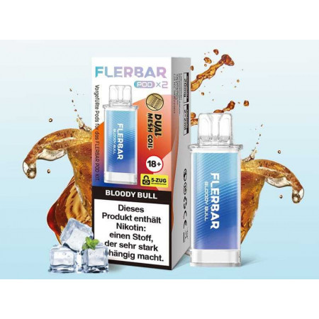 Flerbar Bloody Bull Pods 2x2ml 20mg