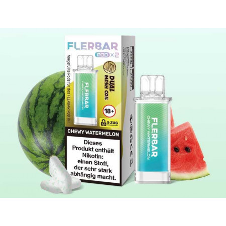 Flerbar Chewy Watermelon Pods 2x2ml 20mg