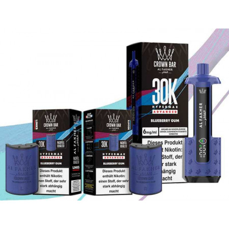 Al Fakher 30K Hypermax Blueberry Gum