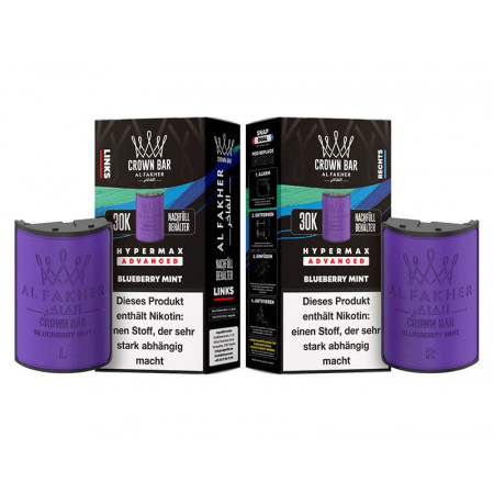 Al Fakher 30K Hypermax Blueberry Mint Pods