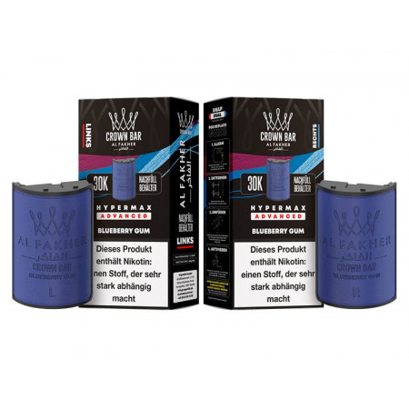 Al Fakher 30K Hypermax Blueberry Gum Pods
