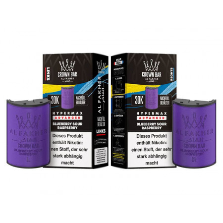 Al Fakher 30K Hypermax Blueberry Sour Raspberry Pods