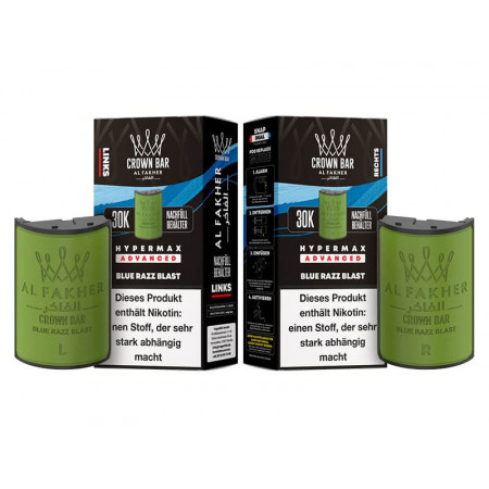Al Fakher 30K Hypermax Blue Razz Blast Pods