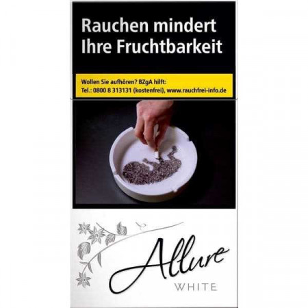 Allure White Slims Zigaretten Weiß Packung