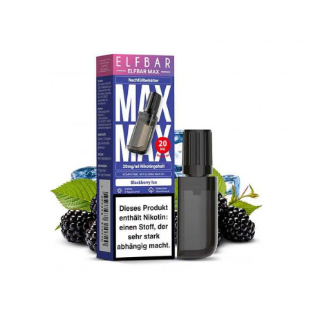 ELFBAR Max Blackberry Ice Pod 10ml 20mg/ml