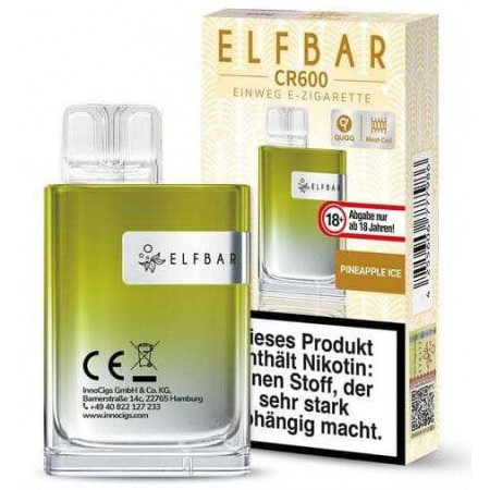Elfbar CR600 Pineapple Ice Einweg E-Zigarette 20mg