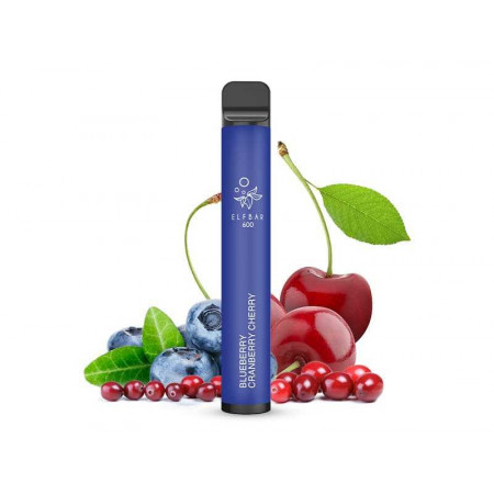 Elf Bar 600 Blueberry Cranberry Cherry E-Shisha 20mg