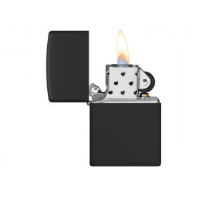 Zippo Black Matte | Windfestes Benzinfeuerzeug