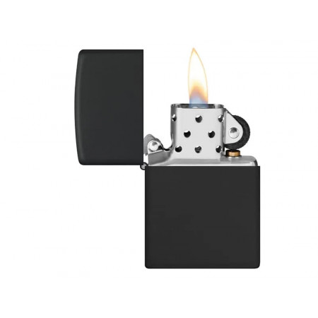 Zippo Black Matte | Windfestes Benzinfeuerzeug