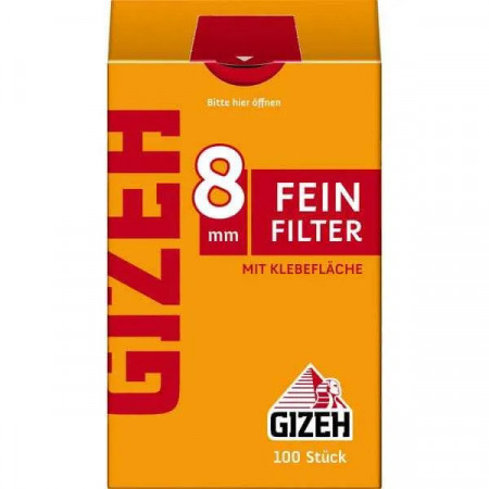 GIZEH Feinfilter 8mm 100 Stück