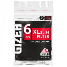 GIZEH XL Black Slim Filter 100 Stück