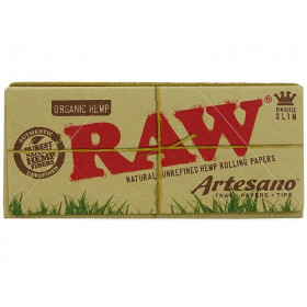 RAW Artesano Organic Hemp King Size Slim + Tips