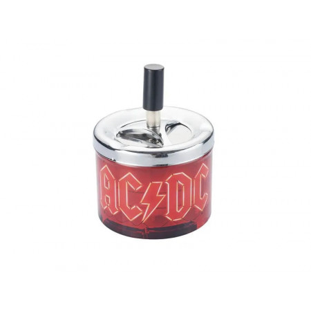 Drehaschenbecher AC/DC - Rot
