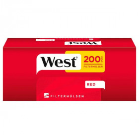 West Red Zigarettenhülsen 200 Stück