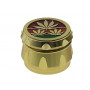 Grinder "Hanfblatt Gold" Metall 3