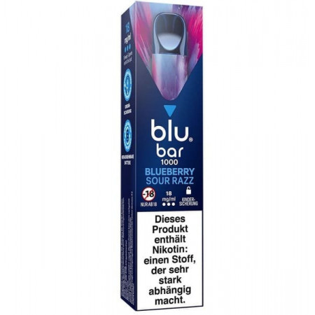 blu bar Blueberry Sour Razz E-Zigarette 18mg