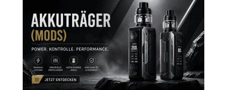 Akkuträger kaufen – Mods für E-Zigaretten & Dampfer