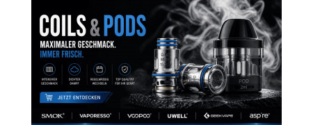 Coils & Pods kaufen – Ersatz für E-Zigaretten