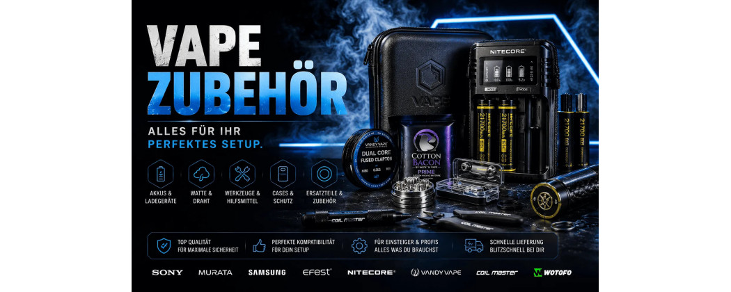 Vape Zubehör kaufen – Zubehör für E-Zigaretten