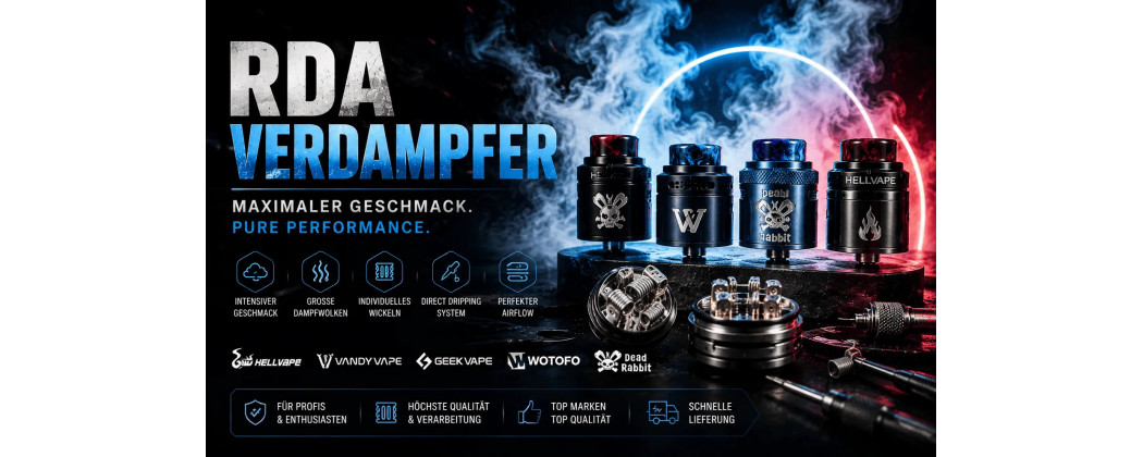 RDA Verdampfer kaufen – Tröpfler für maximale Performance