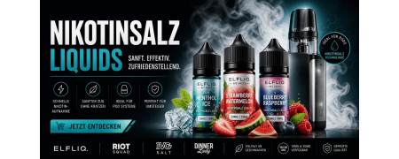 Nikotinsalz Liquids – Nic Salt entdecken