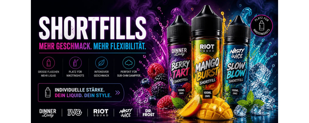 Shortfills – Liquids & Nikotinshots