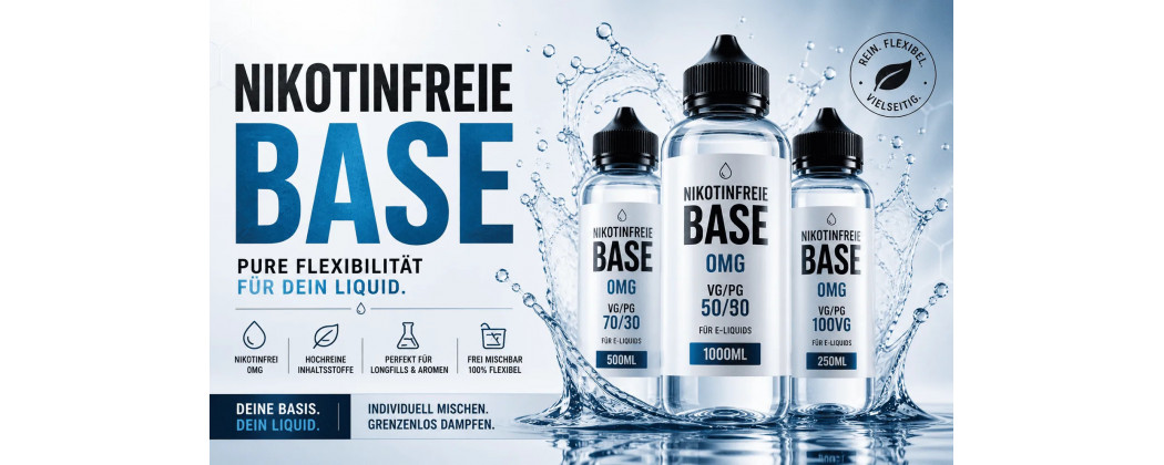 Nikotinfreie Base – 0mg Basen