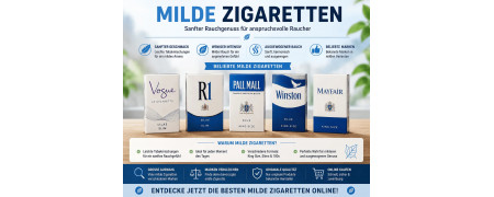 Milde Zigaretten online kaufen – Sanfter Genuss