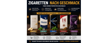 Zigaretten nach Geschmack kaufen – Frucht, Tabak & Aromen