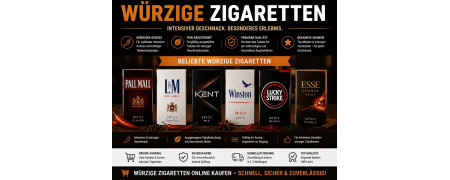 Würzige Zigaretten online kaufen – Intensives Aroma