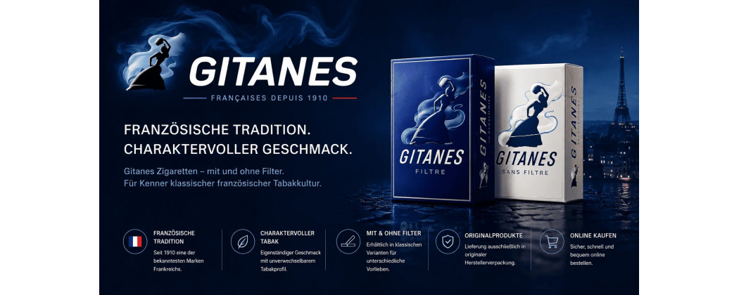 Gitanes Zigaretten – mit und ohne Filter