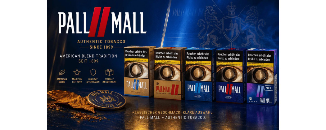 Pall Mall Zigaretten – Red, Blue & Authentic