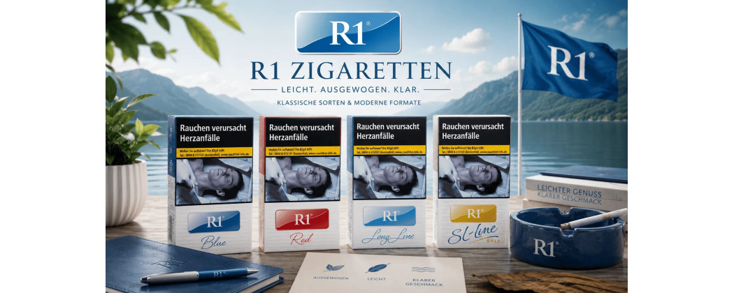 R1 Zigaretten – leichte Sorten & lange Formate