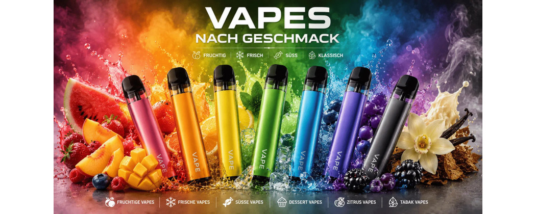 Vapes nach Geschmack – Beliebte Aromen