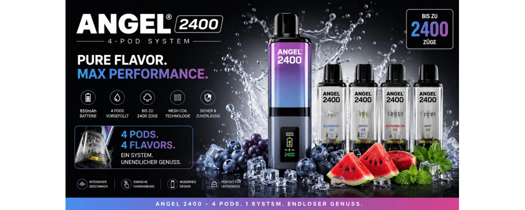Angel 2400 Prefilled Pod – Einfach & Praktisch