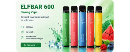 ELFBAR 600 – Einweg Vape mit bis zu 600 Zügen