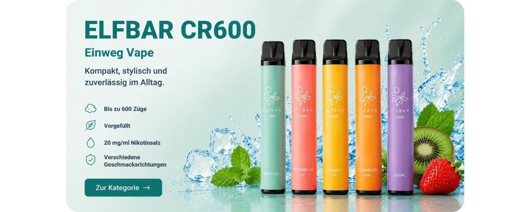 ELFBAR CR600 – Kompakte Einweg Vape kaufen