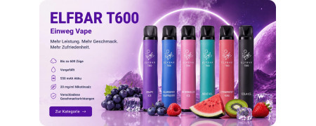 ELFBAR T600 – Einweg Vape mit Filterspitze