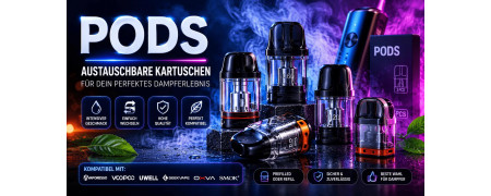 Pods – Kartuschen für E-Zigaretten