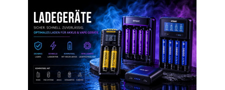 Ladegeräte – Akkulader für Vape Geräte