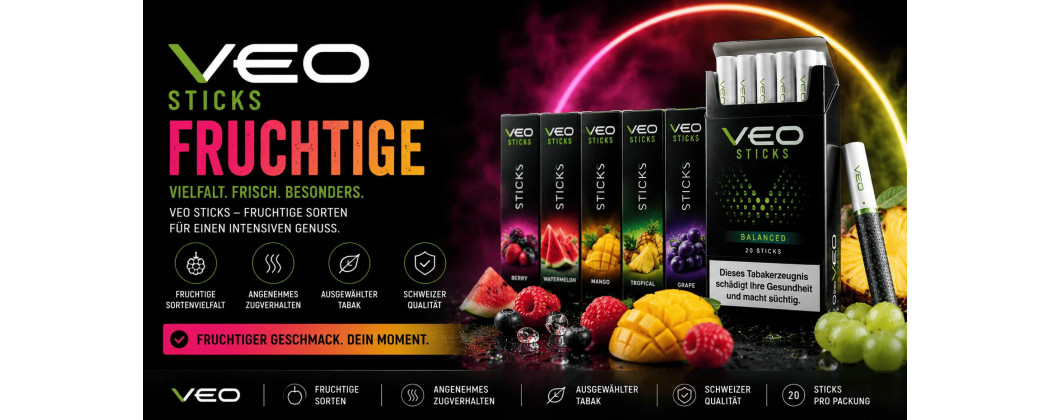 Fruchtige VEO Sticks entdecken