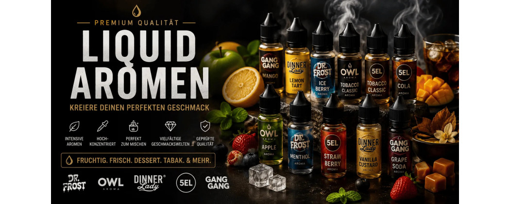 Liquid Aromen kaufen | Aroma Konzentrate für E-Liquids