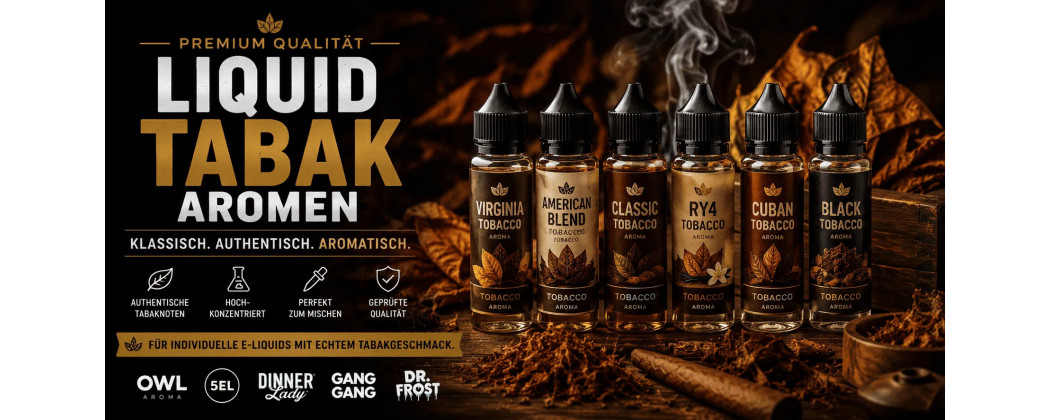 Tabak Aromen kaufen | Tobacco Aromen für E-Liquids