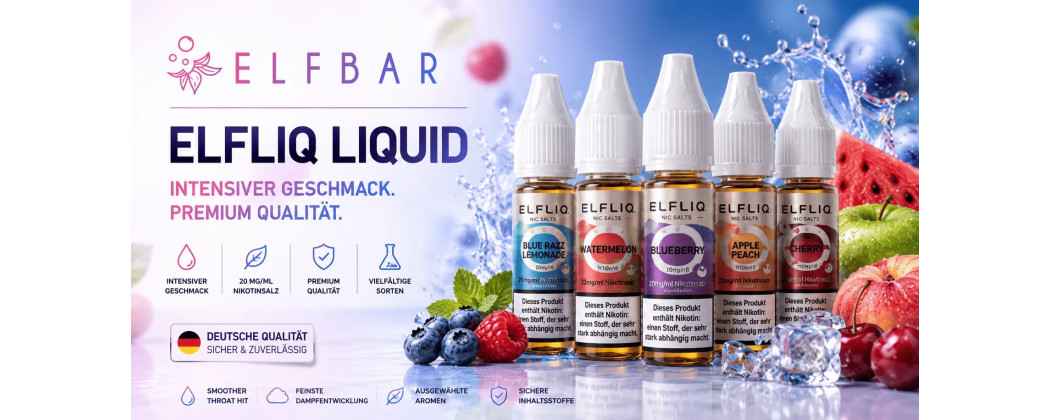Elfliq Liquid kaufen – Elfbar Nikotinsalz Liquids