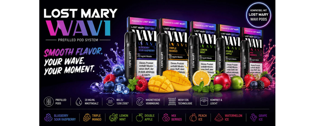 Lost Mary WAVI kaufen – Prefilled Pods & Geräte
