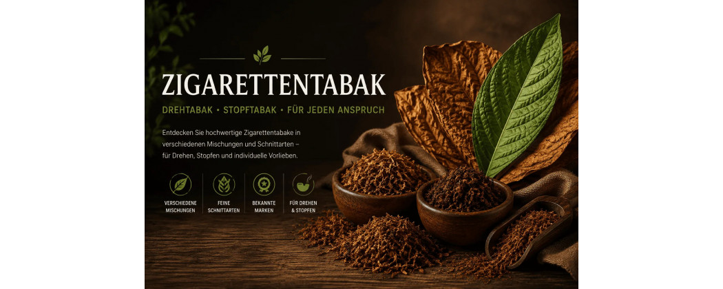 Zigarettentabak: Drehtabak & Stopftabak