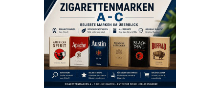 Zigarettenmarken A–C online kaufen – Beliebte Marken