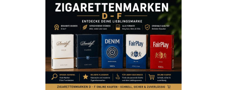 Zigarettenmarken D–F online kaufen – Bekannte Marken